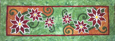 Poinsettia Table Runner Photo